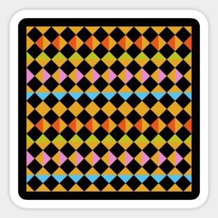 Court Jester Plaid Sticker